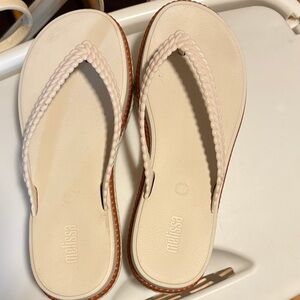 Melissa leblon Women's Cream and Tan Sandals